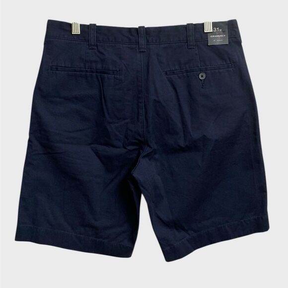 NWT J. Crew Flat Front Chino Gramercy Shorts Men's Sz 31W Navy Blue Summer Prepp - Picture 10 of 16